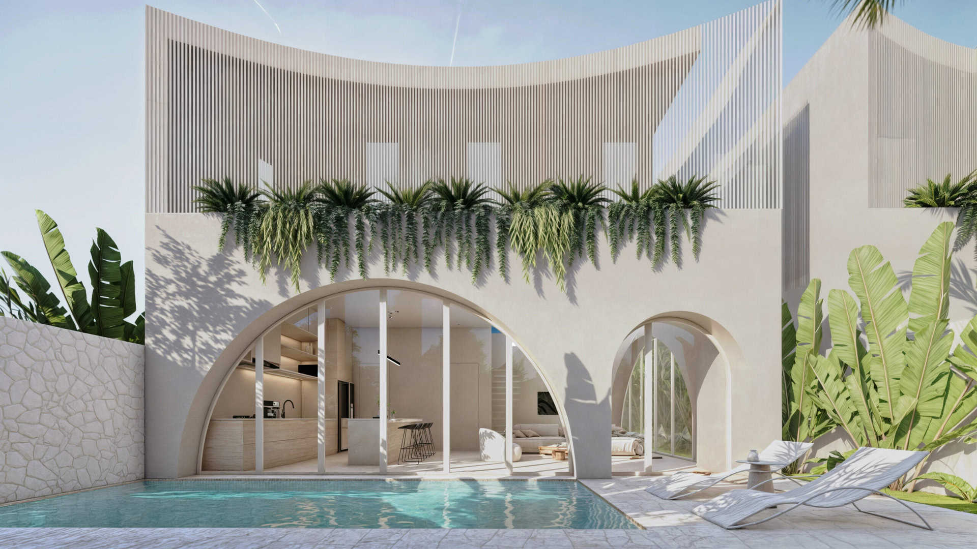 OCEAN VIEW 3 BEDROOM VILLA FOR SALE LEASEHOLD IN ULUWATU BE-1147 
